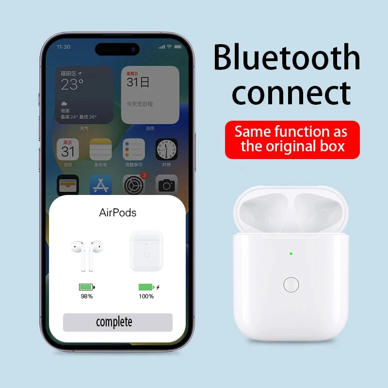 Replacement Original Charging Box For Airpods Pro 1 2 3 Bluetooth Earphone Battery Charger Case With LED Indicator Light
