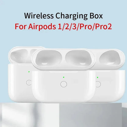 Replacement Original Charging Box For Airpods Pro 1 2 3 Bluetooth Earphone Battery Charger Case With LED Indicator Light