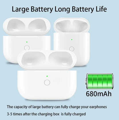 Replacement Original Charging Box For Airpods Pro 1 2 3 Bluetooth Earphone Battery Charger Case With LED Indicator Light